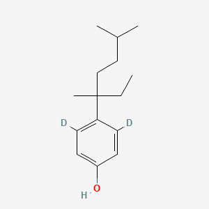 molecular formula C15H24O B3333562 4-(3,6-二甲基-3-庚基)苯酚-3,5-d2 CAS No. 1173020-19-3