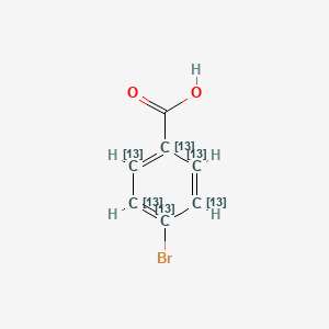 molecular formula C7H5BrO2 B3333565 4-Bromo(~13~C_6_)benzoic acid CAS No. 1173020-93-3