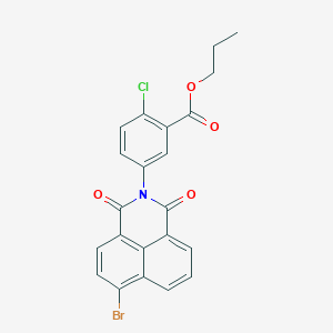 propyl 5-(6-bromo-1,3-dioxo-1H-benzo[de]isoquinolin-2(3H)-yl)-2-chlorobenzoate