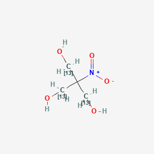 molecular formula C4H9NO5 B3333590 2-(hydroxy(113C)methyl)-2-nitro(1,3-13C2)propane-1,3-diol CAS No. 1173023-64-7