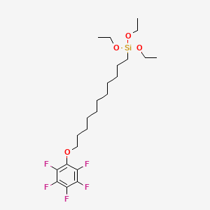 molecular formula C23H37F5O4Si B3333622 11-(五氟苯氧基)十一烷基三乙氧基硅烷 CAS No. 1197981-13-7