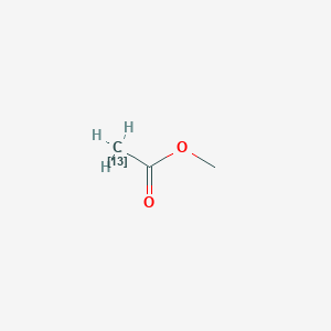 molecular formula C3H6O2 B3333633 Methyl (2-~13~C)acetate CAS No. 121633-42-9