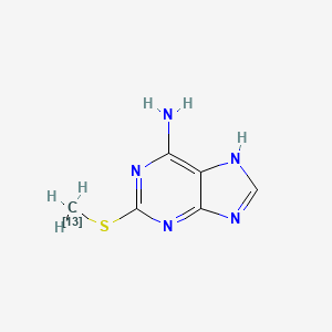 2-[(~13~C)Methylsulfanyl]-7H-purin-6-amine