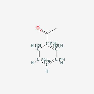 molecular formula C8H8O B3333693 苯乙酮-(环-13C6) CAS No. 125770-94-7