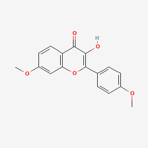 molecular formula C17H14O5 B3333740 3-Hydroxy-7-methoxy-2-(4-methoxyphenyl)-4H-chromen-4-one CAS No. 13198-99-7
