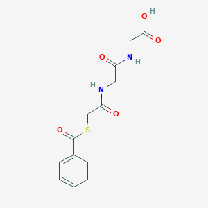molecular formula C13H14N2O5S B3333762 Glycine, N-[(benzoylthio)acetyl]glycyl- CAS No. 144616-07-9