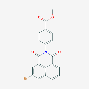 molecular formula C20H12BrNO4 B333378 methyl 4-(5-bromo-1,3-dioxo-1H-benzo[de]isoquinolin-2(3H)-yl)benzoate 