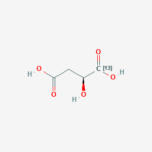 molecular formula C4H6O5 B3333813 (2S)-2-Hydroxy(1-~13~C)butanedioic acid CAS No. 180991-05-3