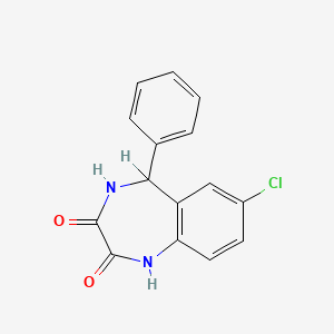 molecular formula C15H11ClN2O2 B3333841 3-去羟基-3-氧代-4,5-二氢奥沙西泮 CAS No. 19554-95-1