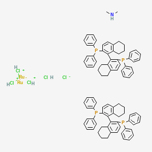 molecular formula C90H91Cl5NP4Ru2+ B3333855 (R)-[(Rucl(H8-binap))2(MU-CL)3][NH2ME2] CAS No. 204933-84-6