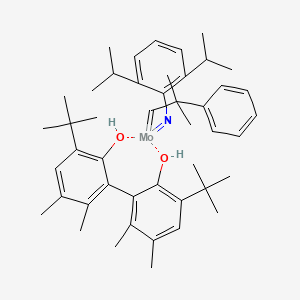 molecular formula C46H63MoNO2 B3333859 2,6-Diisopropylphenylimidoneophylidene[racemic-biphen]molybdenum(VI) CAS No. 205815-80-1