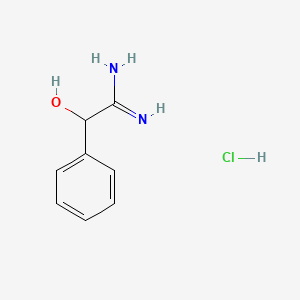 molecular formula C8H11ClN2O B3333914 2-Hydroxy-2-phenylethanimidamide hydrochloride CAS No. 24440-16-2