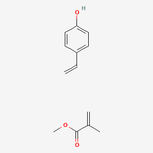 molecular formula C13H16O3 B3333916 聚（4-乙烯基苯酚-共-甲基甲基丙烯酸酯） CAS No. 24979-71-3