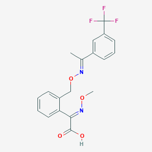 molecular formula C19H17F3N2O4 B3333937 Trifloxystrobin acid CAS No. 252913-85-2