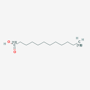 molecular formula C12H24O2 B3334028 十二酸-1,12-13C2 CAS No. 287111-12-0