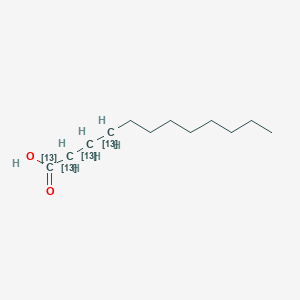 molecular formula C12H24O2 B3334033 月桂酸-1,2,3,4-13C4 CAS No. 287111-14-2