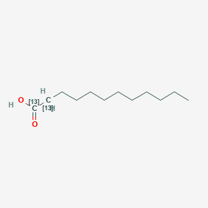 molecular formula C12H24O2 B3334035 月桂酸-1,2-13C2 CAS No. 287111-19-7