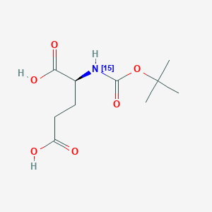 molecular formula C10H17NO6 B3334063 Boc-Glu-OH-15N CAS No. 287484-35-9