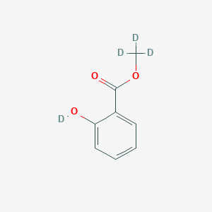 molecular formula C8H8O3 B3334073 Methyl-d3 salicylate-OD CAS No. 302912-49-8