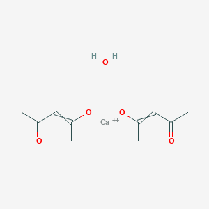 molecular formula C10H16CaO5 B3334123 Calcium;4-oxopent-2-en-2-olate;hydrate CAS No. 345909-31-1