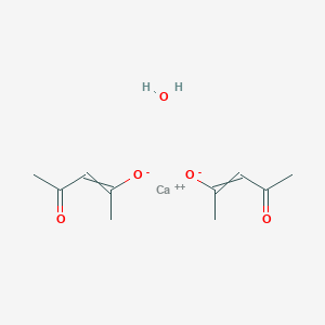 molecular formula C10H16CaO5 B3334123 钙；4-氧代戊-2-烯-2-醇；水合物 CAS No. 345909-31-1