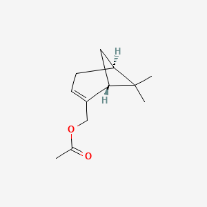 molecular formula C12H18O2 B3334130 (-)-Myrtenyl acetate CAS No. 36203-31-3