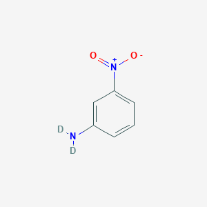 molecular formula C6H6N2O2 B3334187 3-Nitroaniline-N,N-d2 CAS No. 45788-54-3