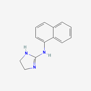 molecular formula C13H13N3 B3334201 1-Naphthylamine, N-(2-imidazolin-2-YL)- CAS No. 4751-46-6