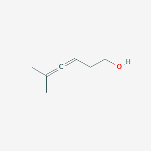 molecular formula C7H12O B3334258 3,4-Hexadien-1-ol, 5-methyl- CAS No. 54795-27-6