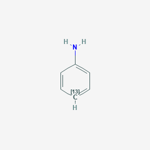 molecular formula C6H7N B3334261 Aniline-4-13C CAS No. 55147-71-2