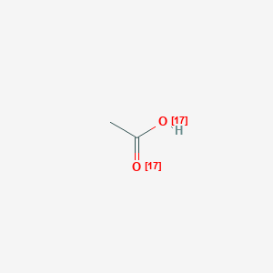 molecular formula C2H4O2 B3334272 Acetic acid-[17O2] CAS No. 57745-60-5