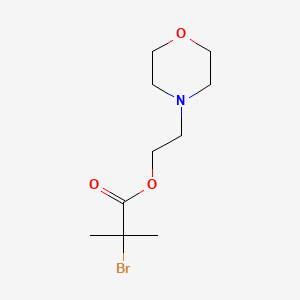 molecular formula C10H18BrNO3 B3334307 Propanoic acid, 2-bromo-2-methyl-, 2-(4-morpholinyl)ethyl ester CAS No. 627106-74-5