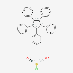 Chlorodicarbonyl(1,2,3,4,5-pentaphenylcyclopentadienyl)ruthenium(II)