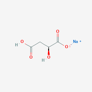 molecular formula C4H5NaO5 B3334366 (2S)-2-hydroxybutanedioic acid, sodium salt CAS No. 68303-40-2