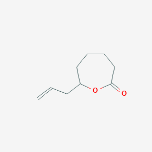 molecular formula C9H14O2 B3334369 2-Oxepanone, 7-(2-propenyl)- CAS No. 68854-26-2