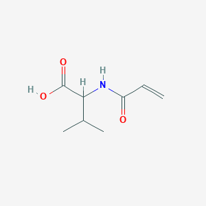 molecular formula C8H13NO3 B3334377 3-methyl-2-(prop-2-enoylamino)butanoic Acid CAS No. 6973-30-4