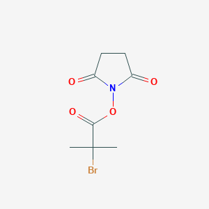 molecular formula C8H10BrNO4 B3334408 (2,5-Dioxopyrrolidin-1-yl) 2-bromo-2-methylpropanoate CAS No. 728034-24-0