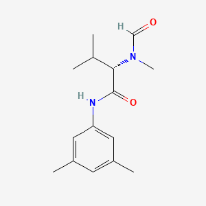molecular formula C15H22N2O2 B3334409 (S)-N-(3,5-Dimethylphenyl)-3-methyl-2-(N-formyl-N-methylamino)butanamide CAS No. 731797-86-7