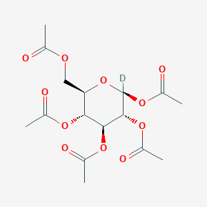 molecular formula C16H22O11 B3334410 beta-D-Glucose-1-C-d pentaacetate CAS No. 73485-90-2