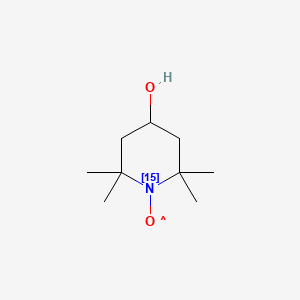 molecular formula C9H18NO2 B3334430 4-Hydroxy-2,2,6,6-tetramethylpiperidine-1-15N-oxyl CAS No. 79494-16-9