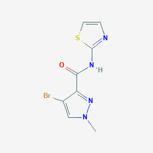 4-bromo-1-methyl-N-(2-thiazolyl)-3-pyrazolecarboxamide