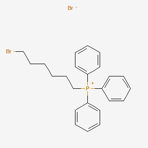 molecular formula C24H27Br2P B3334450 Phosphonium, (6-bromohexyl)triphenyl-, bromide CAS No. 83152-22-1