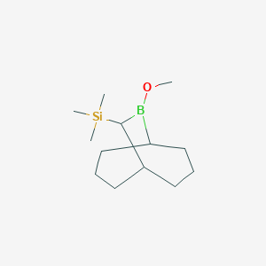 molecular formula C13H27BOSi B3334461 (9-Methoxy-9-borabicyclo[3.3.2]decan-10-yl)(trimethyl)silane CAS No. 848617-93-6
