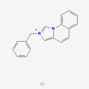 molecular formula C18H15ClN2 B3334463 2-Benzylimidazo[1,5-a]quinolinium chloride CAS No. 849797-78-0