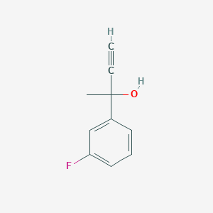 molecular formula C10H9FO B3334516 2-(3-Fluorophenyl)-3-butyn-2-ol CAS No. 890090-57-0