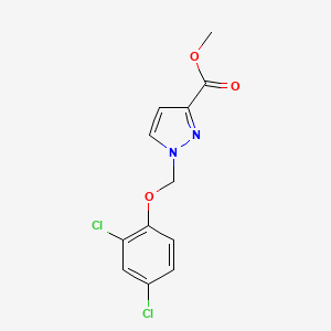 molecular formula C12H10Cl2N2O3 B3334645 methyl 1-[(2,4-dichlorophenoxy)methyl]-1H-pyrazole-3-carboxylate CAS No. 1001500-27-1