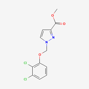 molecular formula C12H10Cl2N2O3 B3334650 methyl 1-[(2,3-dichlorophenoxy)methyl]-1H-pyrazole-3-carboxylate CAS No. 1001500-29-3