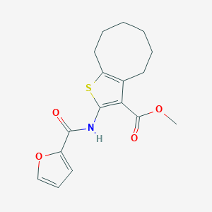 Methyl 2-(2-furoylamino)-4,5,6,7,8,9-hexahydrocycloocta[b]thiophene-3-carboxylate