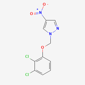 molecular formula C10H7Cl2N3O3 B3334669 1-(2,3-Dichloro-phenoxymethyl)-4-nitro-1H-pyrazole CAS No. 1001500-65-7