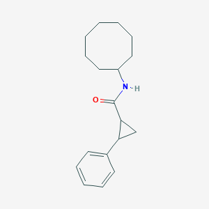 molecular formula C18H25NO B333470 N-Cyclooctyl-2-phenylcyclopropanecarboxamide 